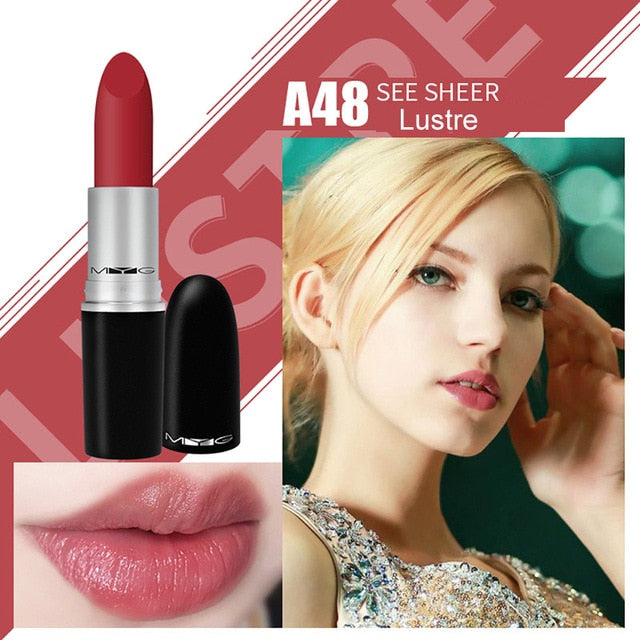 Top Quality MYG Matte Lipstick professional Lips Makeup Long-lasting Waterproof