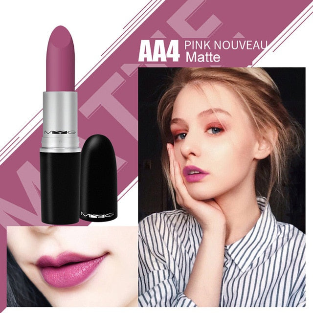 Top Quality MYG Matte Lipstick professional Lips Makeup Long-lasting Waterproof