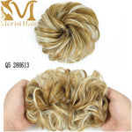 Load image into Gallery viewer, MERISIHAIR Girls Curly Scrunchie Chignon With Rubber Band
