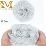 Load image into Gallery viewer, MERISIHAIR Girls Curly Scrunchie Chignon With Rubber Band
