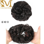 Load image into Gallery viewer, MERISIHAIR Girls Curly Scrunchie Chignon With Rubber Band
