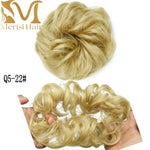 Load image into Gallery viewer, MERISIHAIR Girls Curly Scrunchie Chignon With Rubber Band
