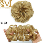 Load image into Gallery viewer, MERISIHAIR Girls Curly Scrunchie Chignon With Rubber Band
