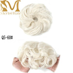 Load image into Gallery viewer, MERISIHAIR Girls Curly Scrunchie Chignon With Rubber Band
