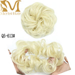 Load image into Gallery viewer, MERISIHAIR Girls Curly Scrunchie Chignon With Rubber Band
