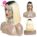 Load image into Gallery viewer, Queen 13x6 613 Blonde Brazilian Straight Human Hair Bob Wigs
