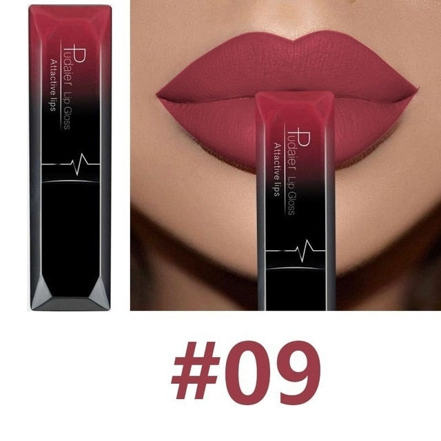 Waterproof Nude Matte Velvet Glossy Lip Gloss Lipstick Lip Balm