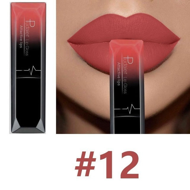 Waterproof Nude Matte Velvet Glossy Lip Gloss Lipstick Lip Balm