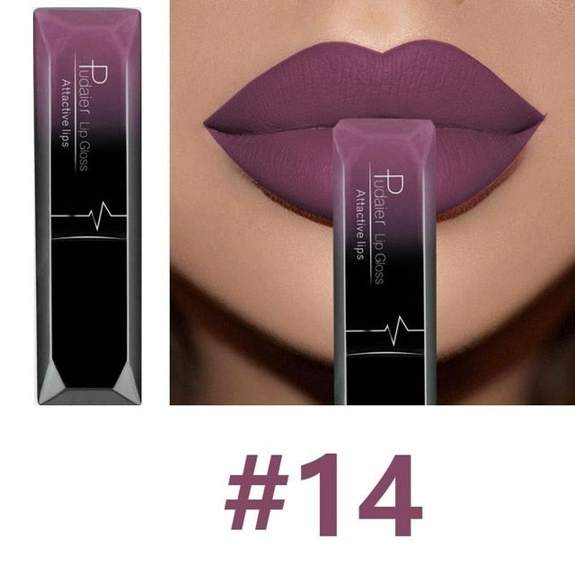 Waterproof Nude Matte Velvet Glossy Lip Gloss Lipstick Lip Balm