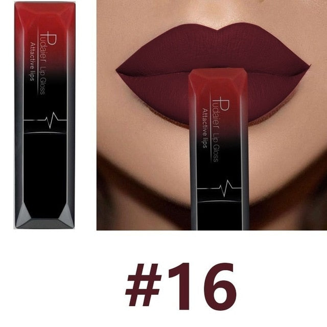 Waterproof Nude Matte Velvet Glossy Lip Gloss Lipstick Lip Balm