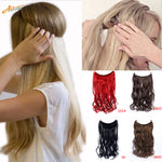 Load image into Gallery viewer, Allaosify 24&quot; Invisible Wire No Clips In Hair Extensions
