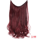 Load image into Gallery viewer, Allaosify 24&quot; Invisible Wire No Clips In Hair Extensions

