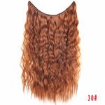 Load image into Gallery viewer, Allaosify 24&quot; Invisible Wire No Clips In Hair Extensions
