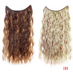 Load image into Gallery viewer, Allaosify 24&quot; Invisible Wire No Clips In Hair Extensions
