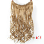 Load image into Gallery viewer, Allaosify 24&quot; Invisible Wire No Clips In Hair Extensions
