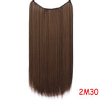 Load image into Gallery viewer, Allaosify 24&quot; Invisible Wire No Clips In Hair Extensions
