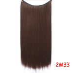 Load image into Gallery viewer, Allaosify 24&quot; Invisible Wire No Clips In Hair Extensions
