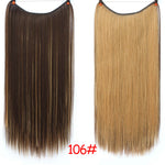 Load image into Gallery viewer, Allaosify 24&quot; Invisible Wire No Clips In Hair Extensions
