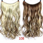 Load image into Gallery viewer, Allaosify 24&quot; Invisible Wire No Clips In Hair Extensions
