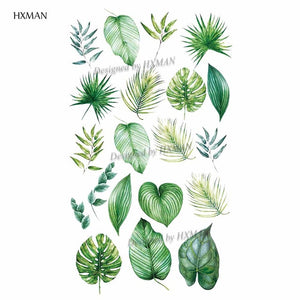 HXMAN Flower Temporary Tattoo Sticker Waterproof Fashion Women