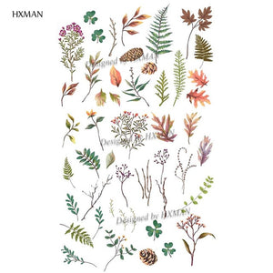 HXMAN Flower Temporary Tattoo Sticker Waterproof Fashion Women