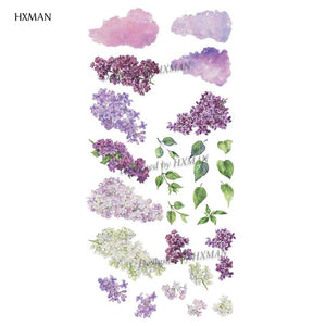 HXMAN Flower Temporary Tattoo Sticker Waterproof Fashion Women