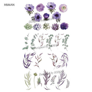 HXMAN Flower Temporary Tattoo Sticker Waterproof Fashion Women