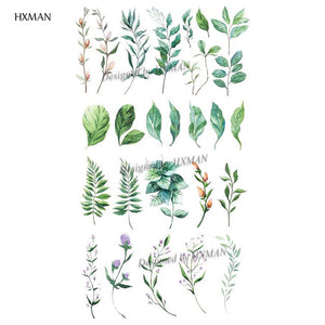 HXMAN Flower Temporary Tattoo Sticker Waterproof Fashion Women