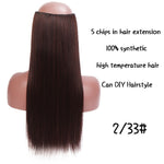 Load image into Gallery viewer, SHANGKE Hair 24&#39;&#39; Long Straight Women Clip in Hair Extensions
