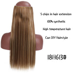 Load image into Gallery viewer, SHANGKE Hair 24&#39;&#39; Long Straight Women Clip in Hair Extensions
