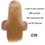 Load image into Gallery viewer, SHANGKE Hair 24&#39;&#39; Long Straight Women Clip in Hair Extensions
