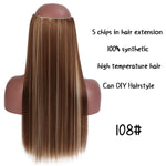 Load image into Gallery viewer, SHANGKE Hair 24&#39;&#39; Long Straight Women Clip in Hair Extensions
