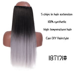 Load image into Gallery viewer, SHANGKE Hair 24&#39;&#39; Long Straight Women Clip in Hair Extensions
