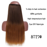 Load image into Gallery viewer, SHANGKE Hair 24&#39;&#39; Long Straight Women Clip in Hair Extensions
