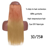 Load image into Gallery viewer, SHANGKE Hair 24&#39;&#39; Long Straight Women Clip in Hair Extensions

