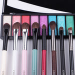 Load image into Gallery viewer, MyDestiny 9pcs professional Natural pony hair makeup brushes set
