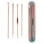 Load image into Gallery viewer, 4PCS Blackhead Extractor de cravo Rose Gold Black Dots Cleaner
