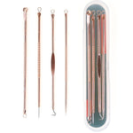 Load image into Gallery viewer, 4PCS Blackhead Extractor de cravo Rose Gold Black Dots Cleaner
