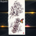 Load image into Gallery viewer, Purple Rose Jewelry Water Transfer Tattoo Stickers Women
