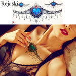 Load image into Gallery viewer, Purple Rose Jewelry Water Transfer Tattoo Stickers Women
