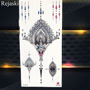 Purple Rose Jewelry Water Transfer Tattoo Stickers Women