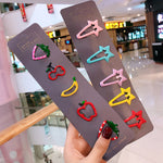 Load image into Gallery viewer, 10/15 Pcs/Set Girls Cute Cartoon Animals Fruit 5 cm Hairpins Children Lovely Hair Clips
