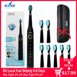 Load image into Gallery viewer, Seago Sonic Electric Toothbrush  Tooth Brushes Replacement Heads Set
