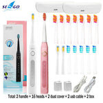 Load image into Gallery viewer, Seago Sonic Electric Toothbrush  Tooth Brushes Replacement Heads Set
