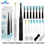 Load image into Gallery viewer, Seago Sonic Electric Toothbrush  Tooth Brushes Replacement Heads Set
