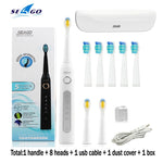 Load image into Gallery viewer, Seago Sonic Electric Toothbrush  Tooth Brushes Replacement Heads Set
