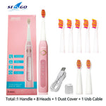 Load image into Gallery viewer, Seago Sonic Electric Toothbrush  Tooth Brushes Replacement Heads Set
