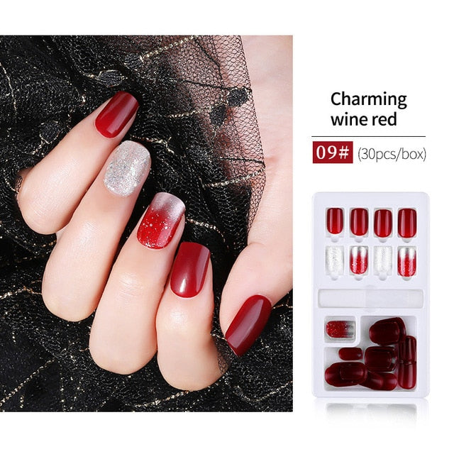 2020 Hot 30pcs detachable False Nail Artificial Tips Set