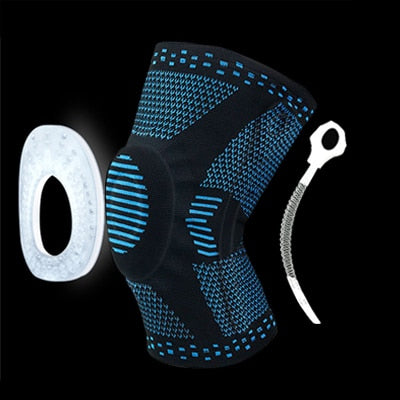 1 pcs Knee Patella Protector Brace Silicone Spring Knee Pad