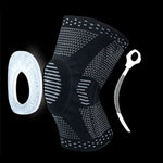 Load image into Gallery viewer, 1 pcs Knee Patella Protector Brace Silicone Spring Knee Pad
